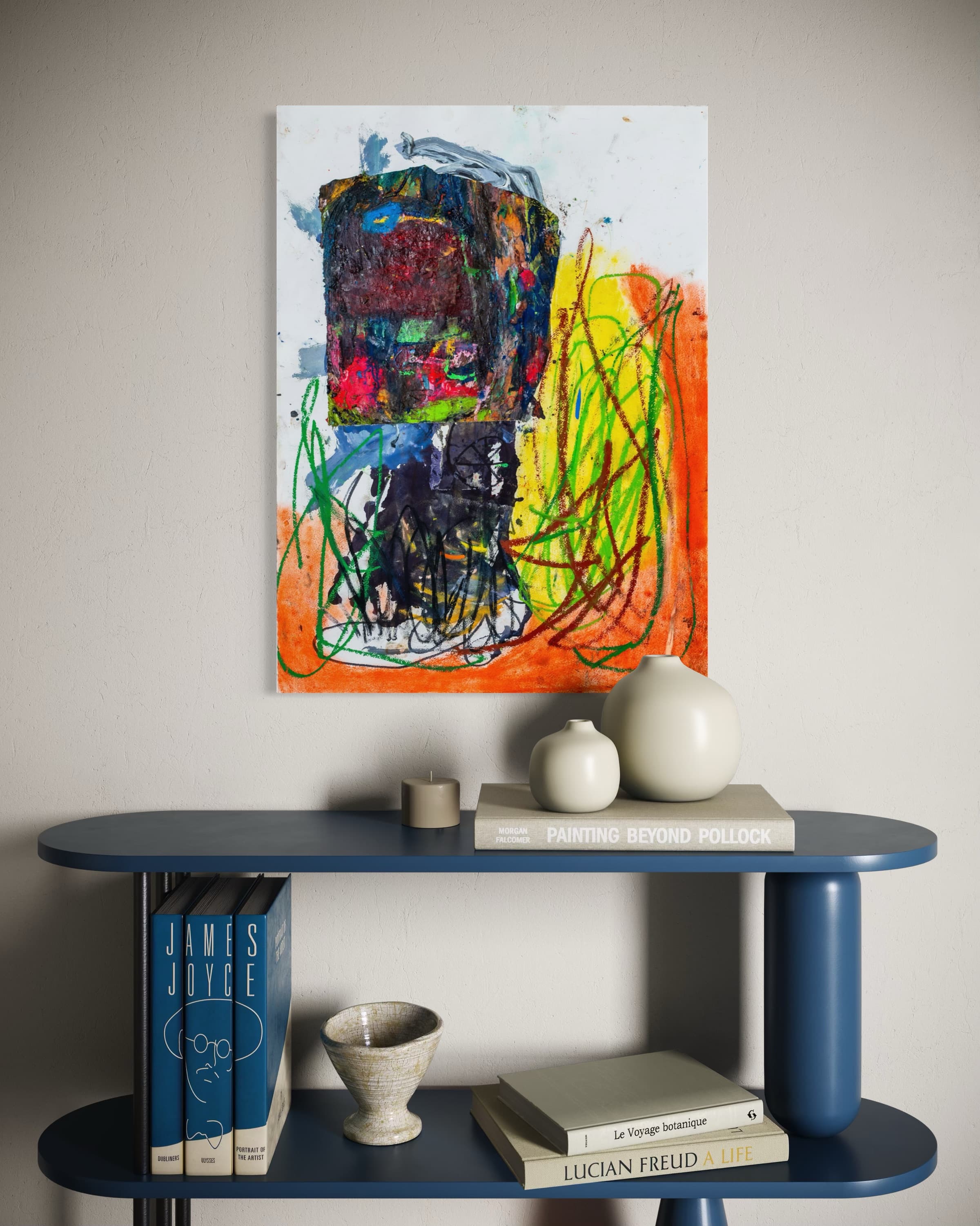 Work shown in a real interior