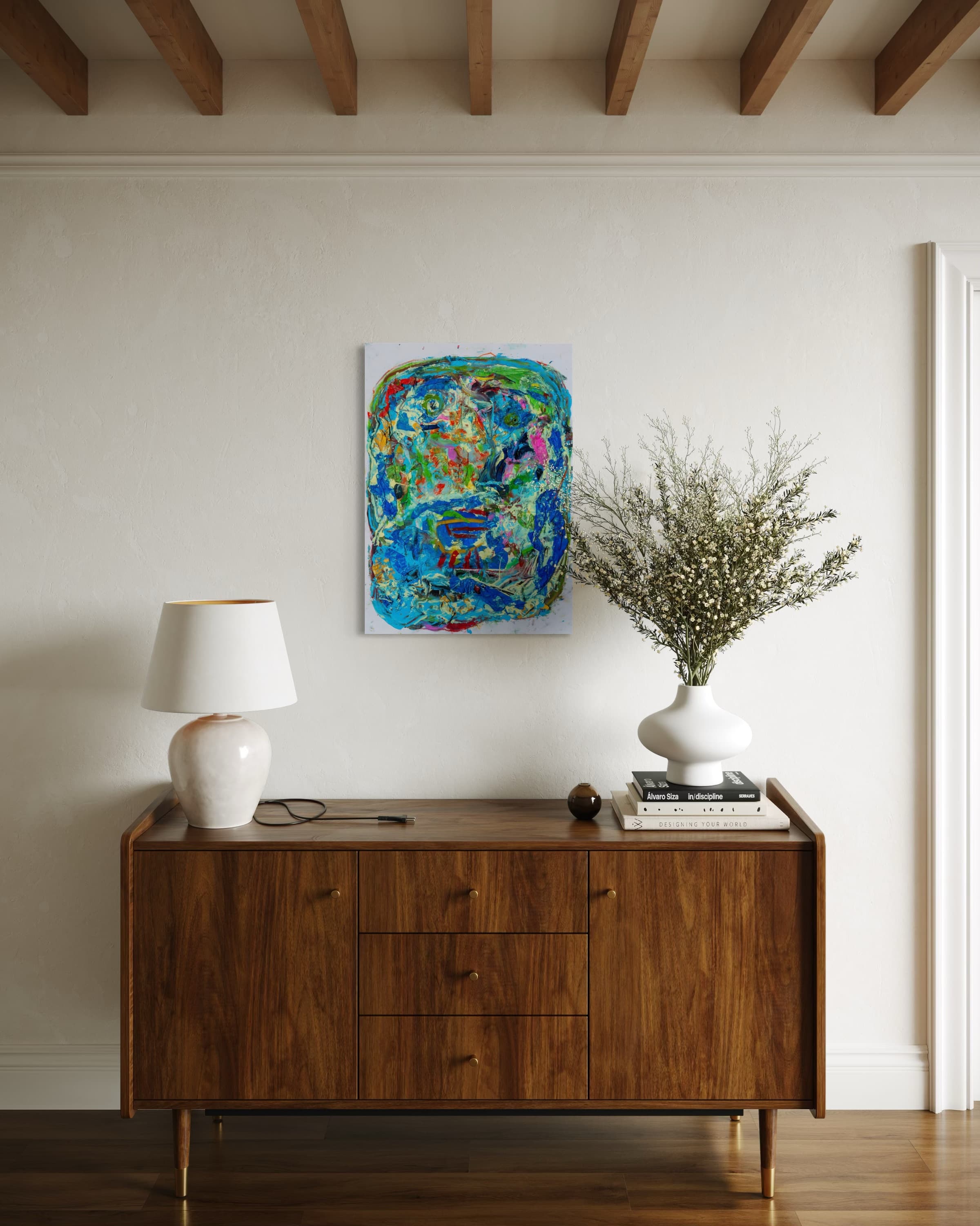 Work shown in a real interior