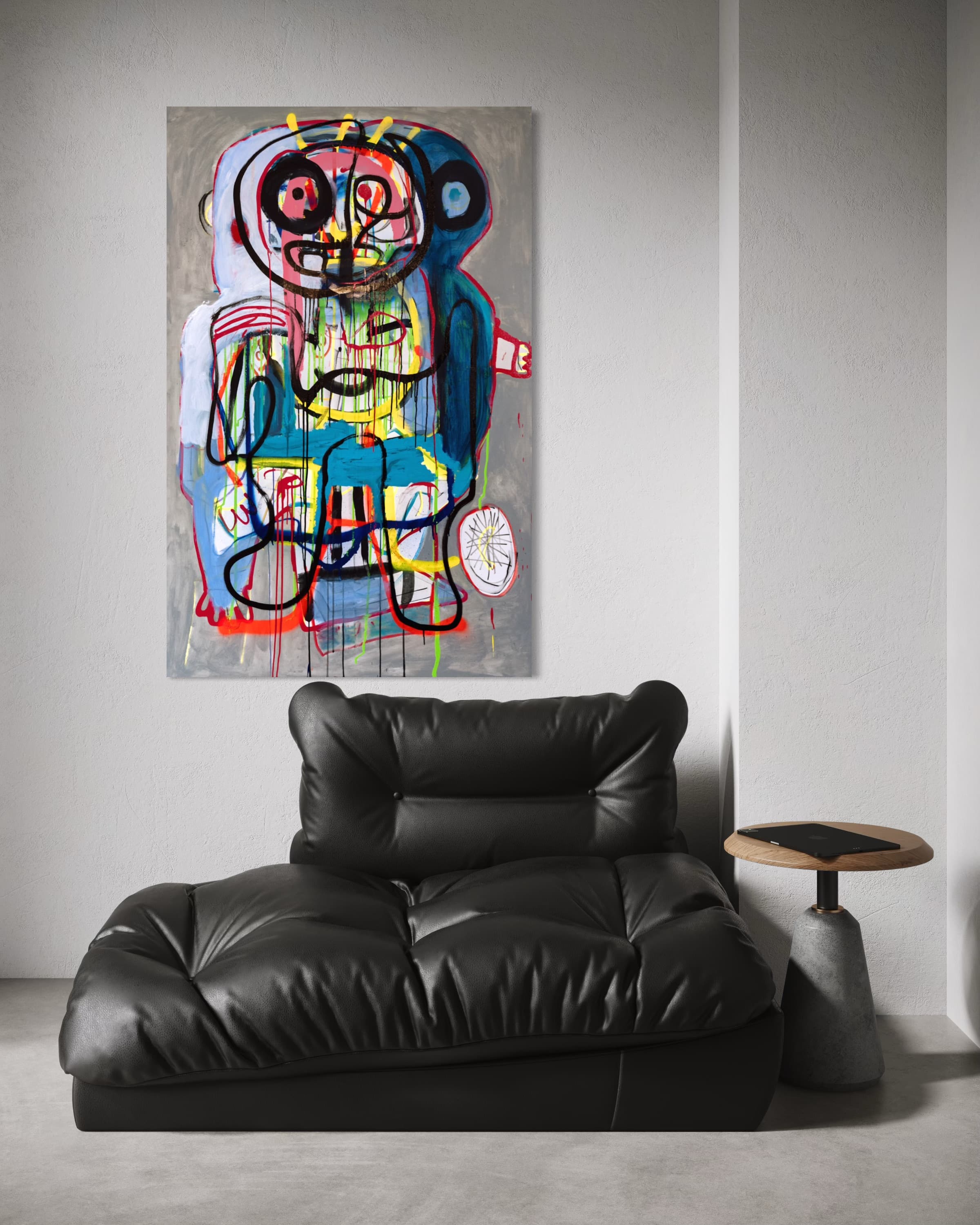 Work shown in a real interior