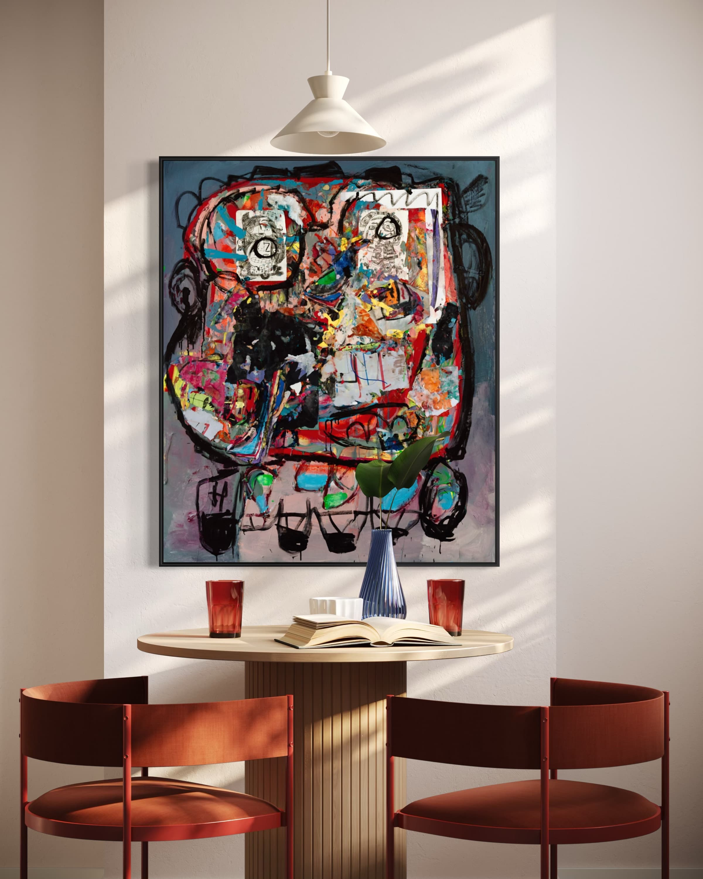 Work shown in a real interior