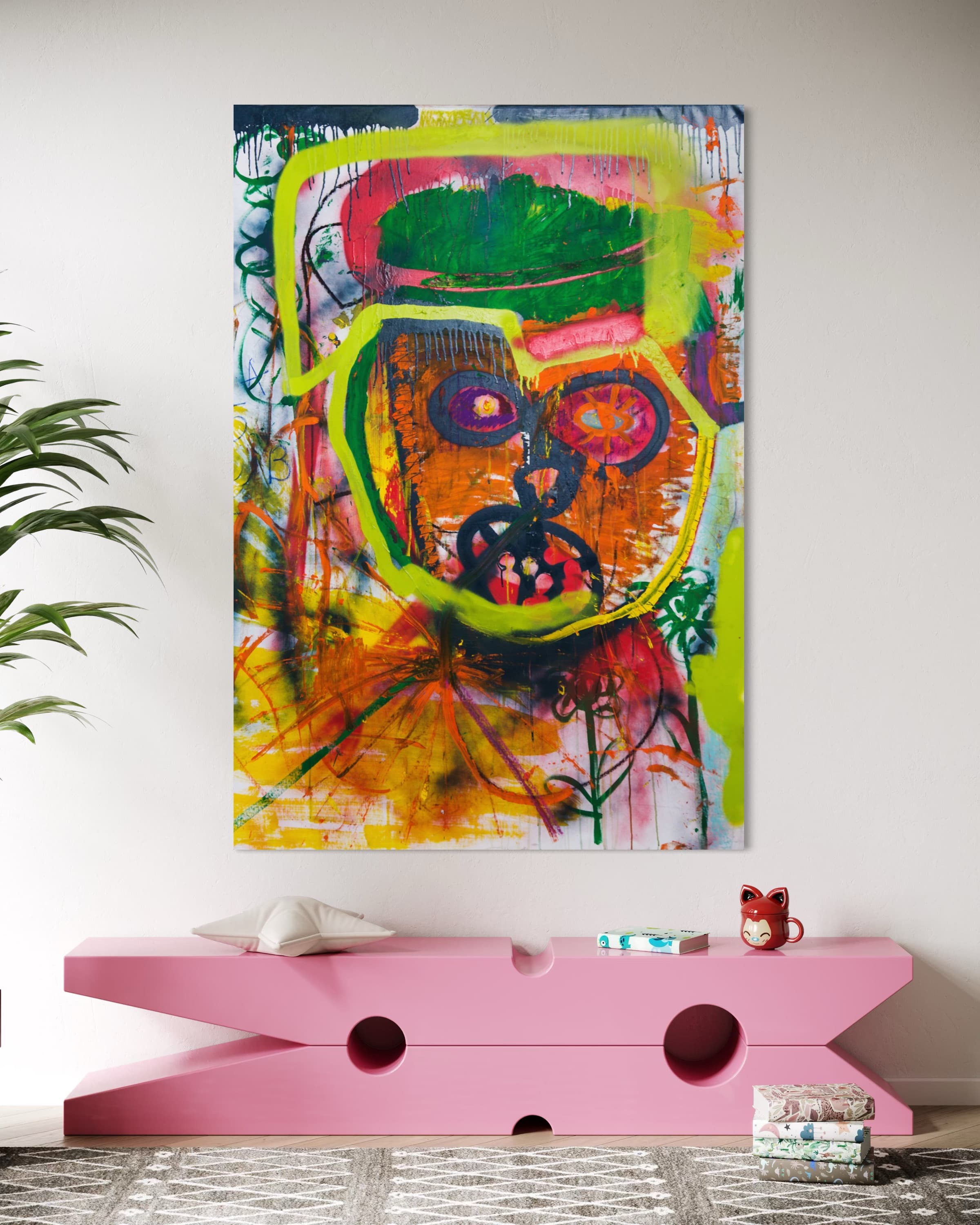 Work shown in a real interior