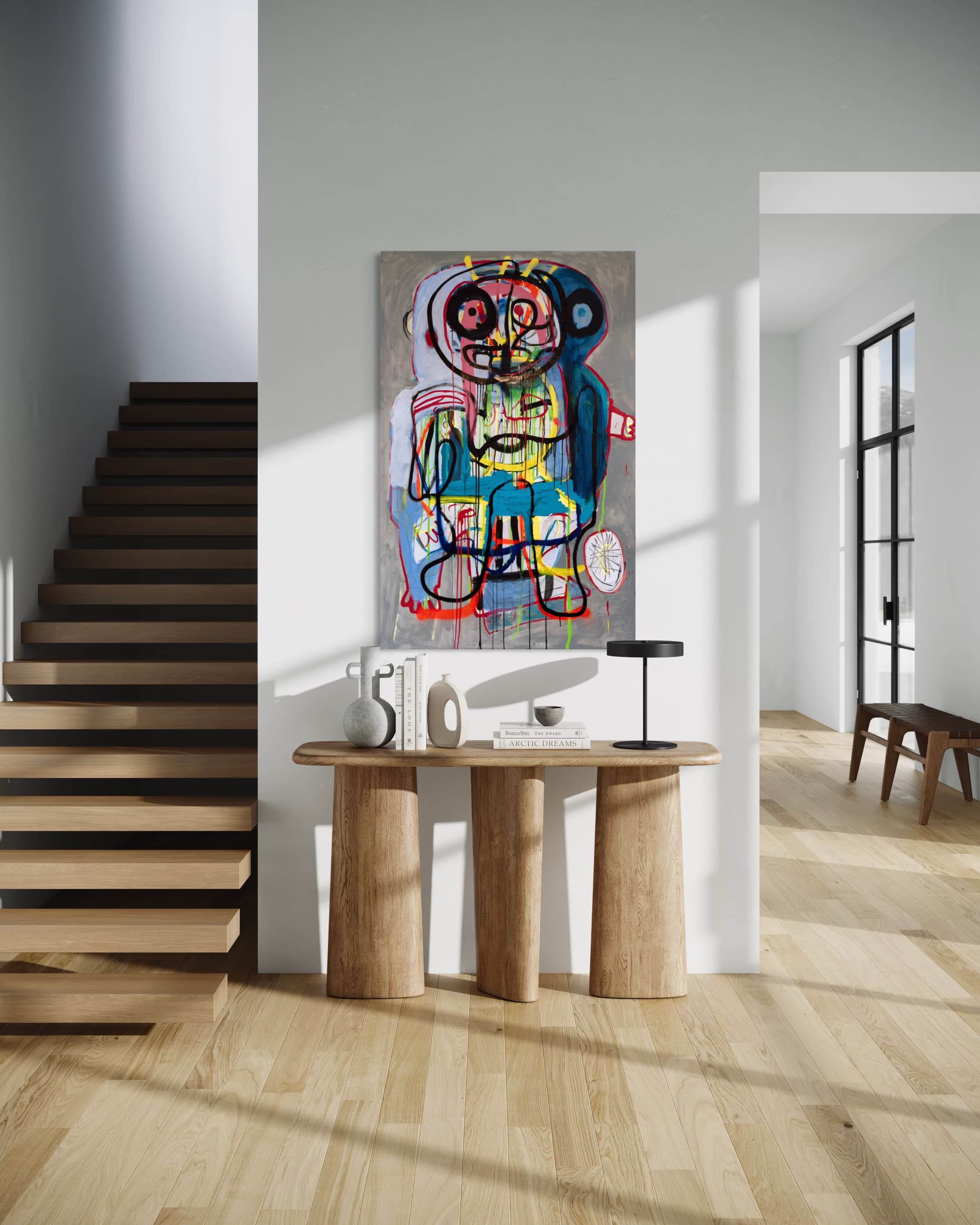 Work shown in a real interior