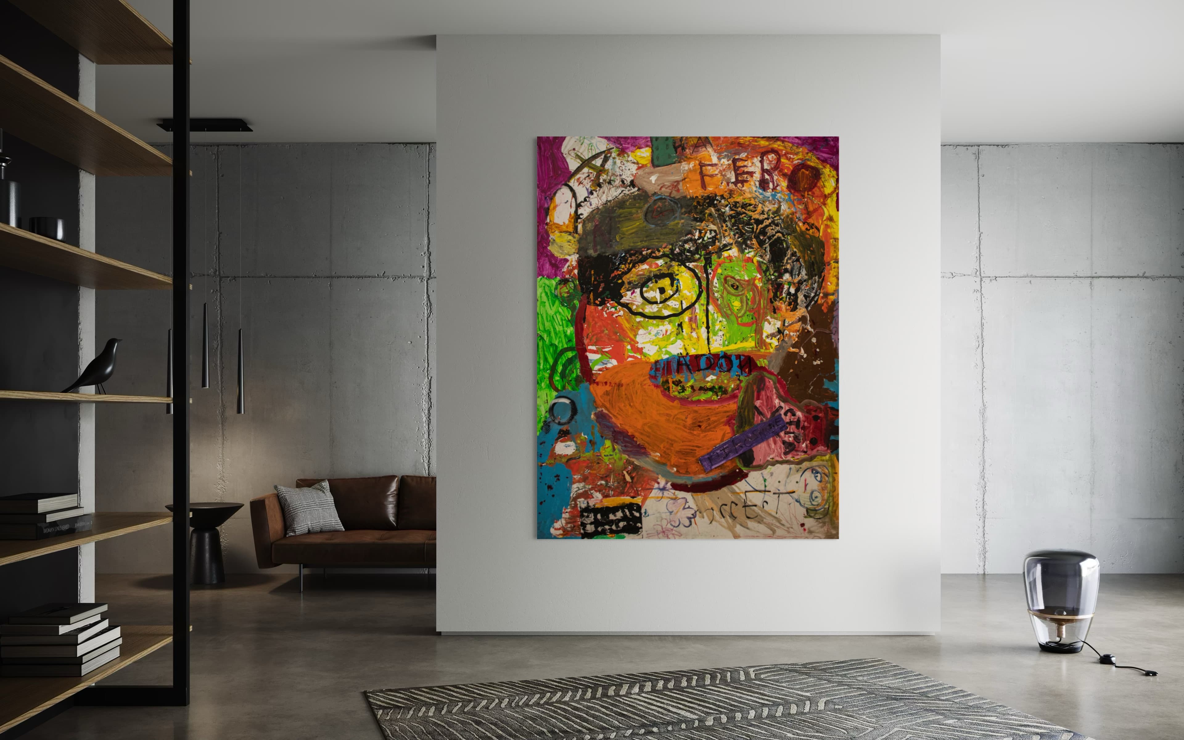 Work shown in a real interior