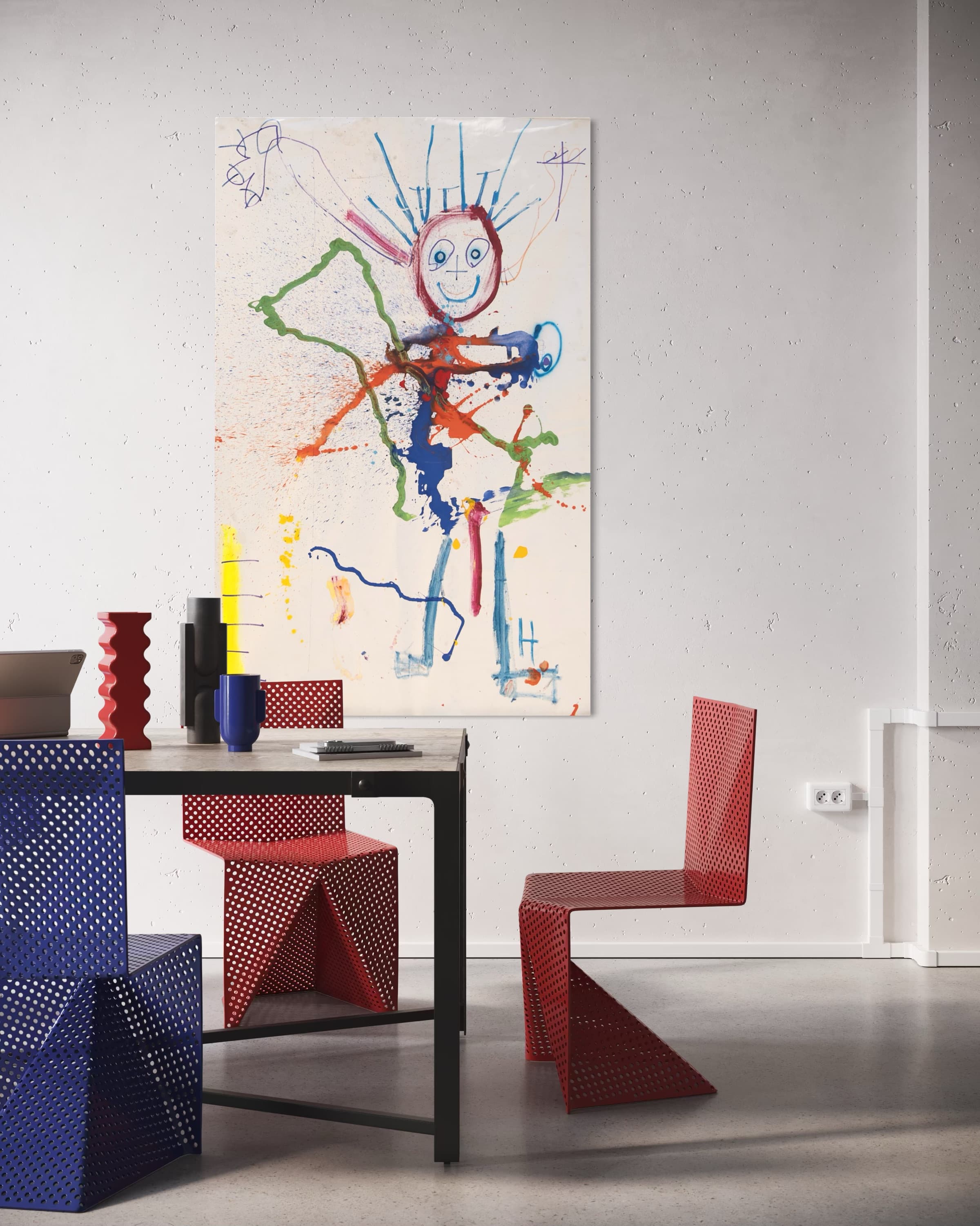 Work shown in a real interior