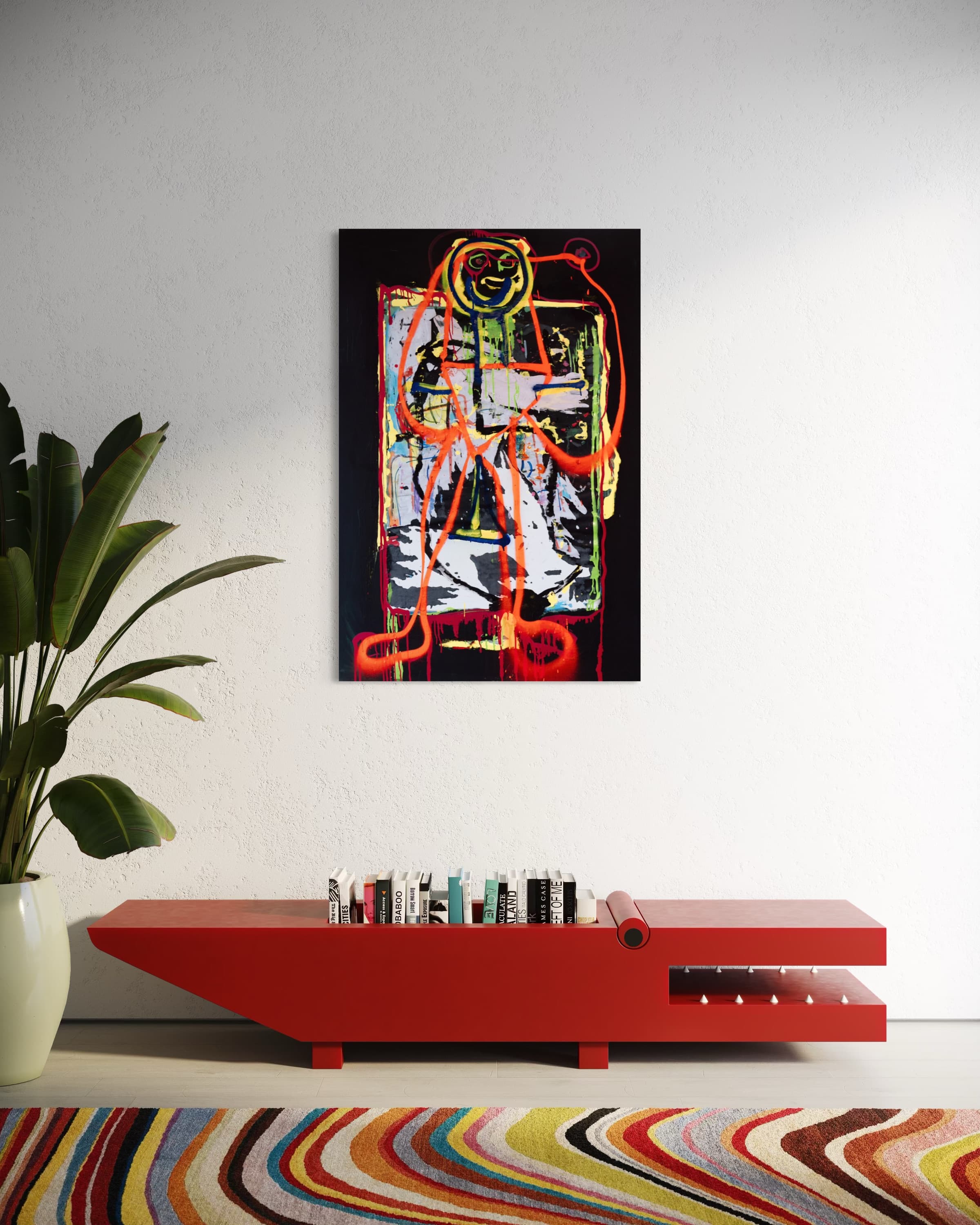 Work shown in a real interior