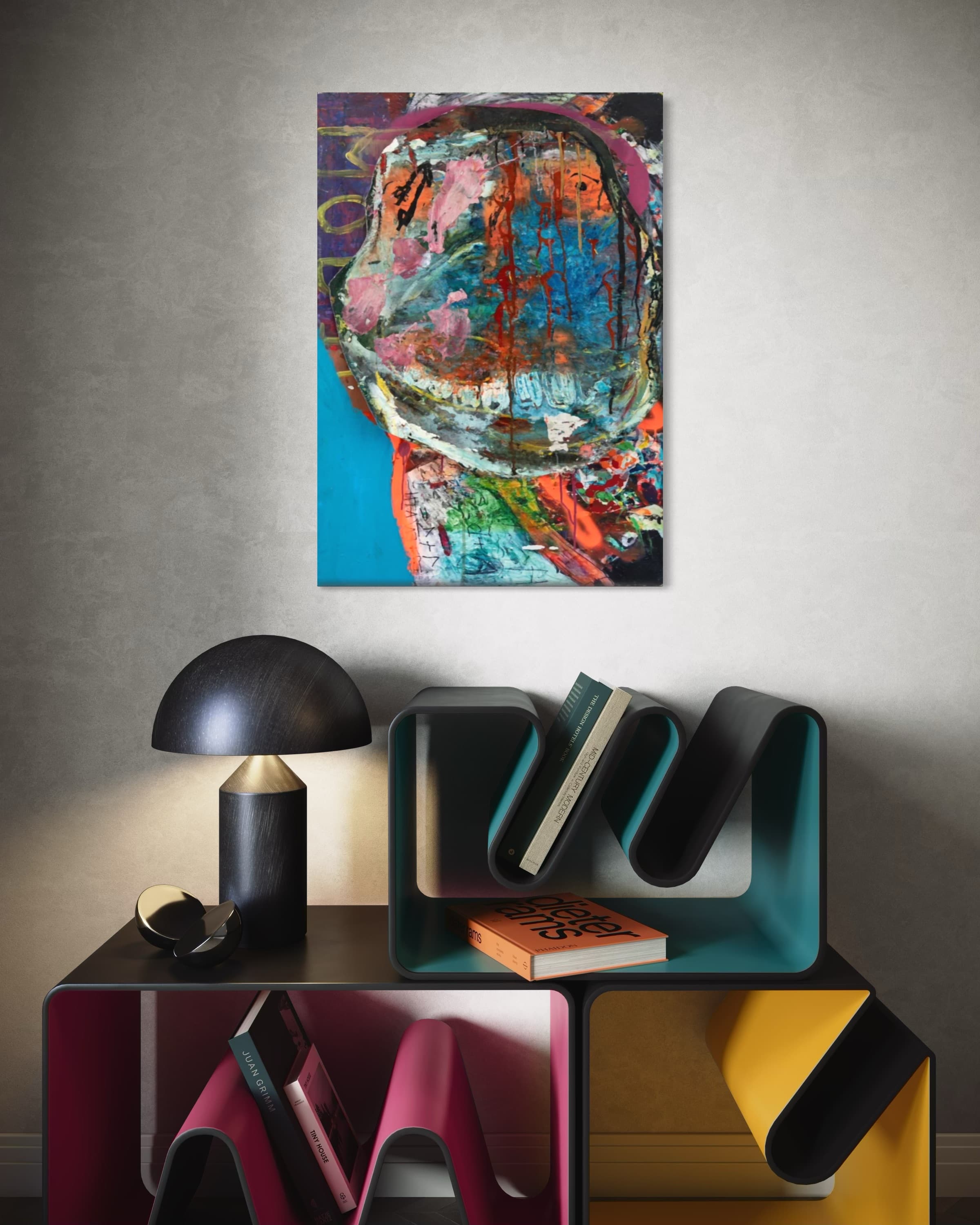 Work shown in a real interior